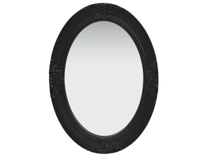 vidaXL Nástenné zrkadlo v barokovom štýle 50x70 cm čierne