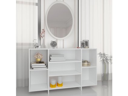 vidaXL Komoda, biela 120x30x75 cm, kompozitné drevo