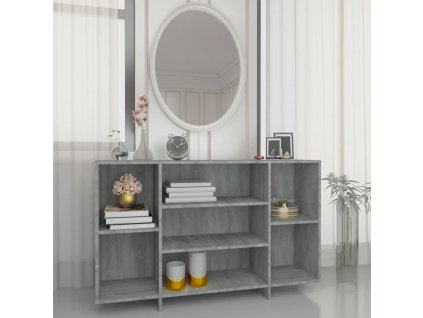 vidaXL Komoda, sivá sonoma 120x30x75 cm, kompozitné drevo