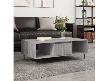 vidaXL Konferenčný stolík sivý sonoma 104x60x35 cm kompozitné drevo