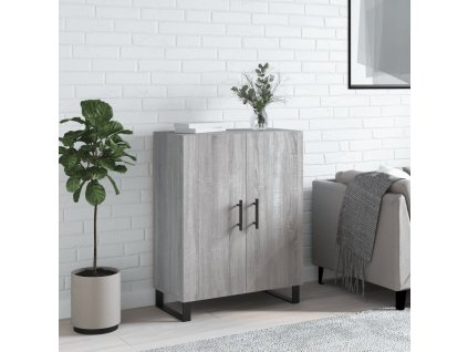 vidaXL Komoda sivý dub sonoma 69,5x34x90 cm kompozitné drevo