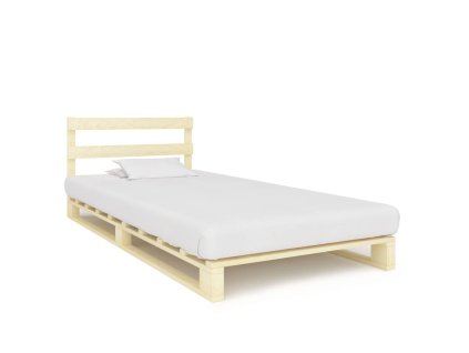 vidaXL Paletový posteľný rám, borovicový masív 100x200 cm