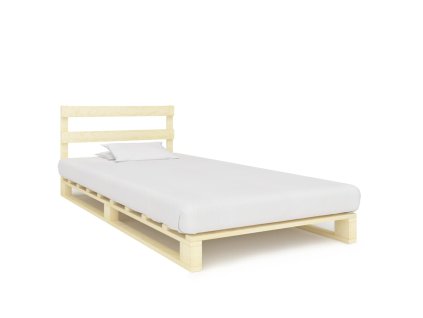 vidaXL Paletový posteľný rám, borovicový masív 90x200 cm