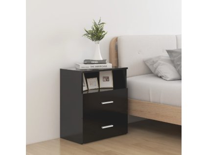 vidaXL Nočné stolíky 2 ks čierne 50x32x60 cm