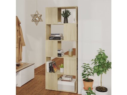 vidaXL Knižnica/deliaca stena dub sonoma 60x24x155 cm
