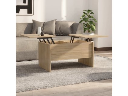 vidaXL Konferenčný stolík dub sonoma 80x50x42,5 cm spracované drevo