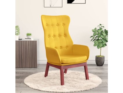 vidaXL Relaxačné kreslo horčicovo-žlté látkové