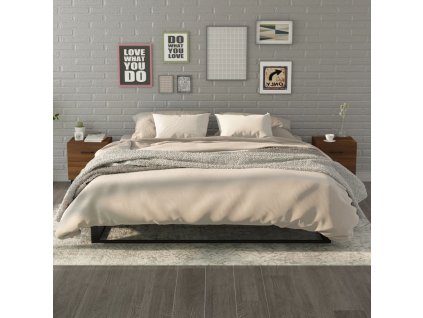 vidaXL Nočné stolíky 2 ks hnedý dub 40x35x47,5 cm