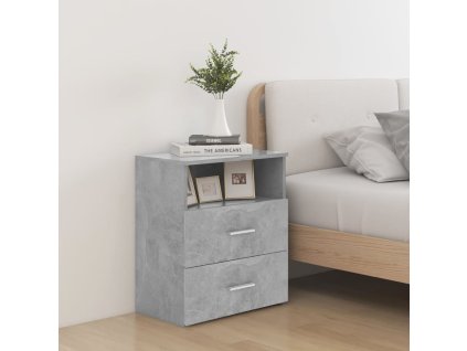 vidaXL Nočný stolík betónovo-sivý 50x32x60 cm