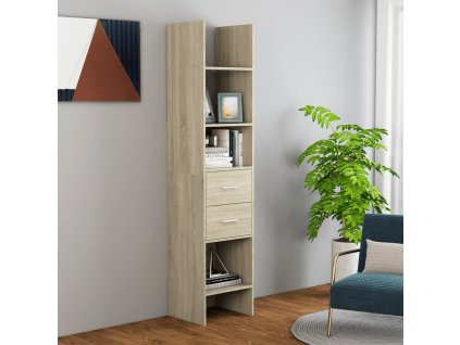 vidaXL Knižnica, dub sonoma 40x35x180 cm, kompozitné drevo