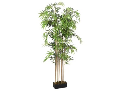 vidaXL Umelý bambusový strom 1605 listov 180 cm zelený