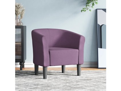 vidaXL Klubové kreslo fialové látka