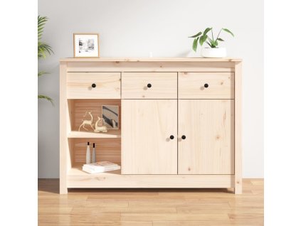vidaXL Komoda 100x35x74 cm borovicový masív