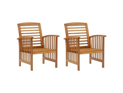 vidaXL Záhradné stoličky 2 ks akáciový masív