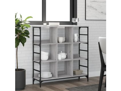 vidaXL Komoda sivá sonoma 102x32x103,5 cm kompozitné drevo