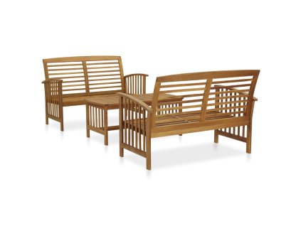 vidaXL 3-dielna záhradná sedacia súprava akáciový masív