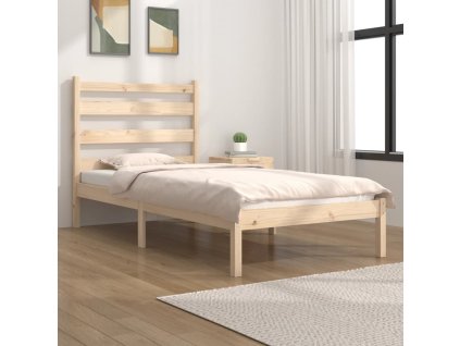 vidaXL Posteľný rám, borovicový masív 90x190 cm, jednolôžko