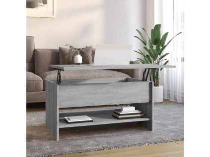 vidaXL Konferenčný stolík sivý sonoma 80x50x40 spracované drevo