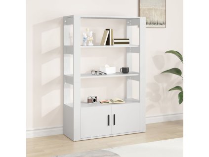 vidaXL Komoda biela 80x30x119,5 cm spracované drevo