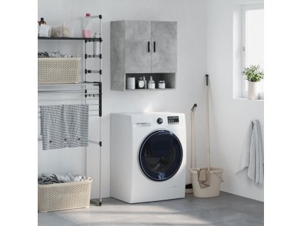 vidaXL Nástenná skrinka betónovo sivá 60x31x70 cm kompozitné drevo