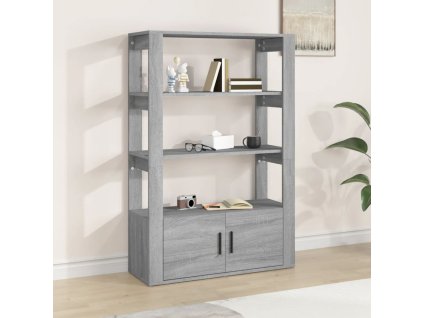 vidaXL Komoda sivý dub sonoma 80x30x119,5 cm spracované drevo