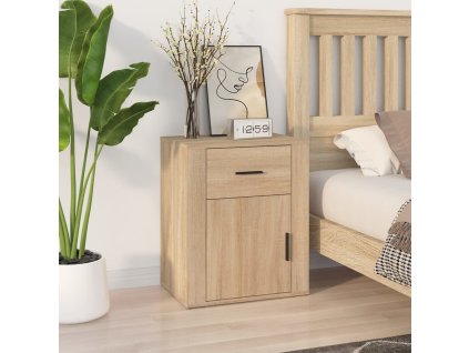 vidaXL Nočný stolík dub sonoma 50x36x60 cm spracované drevo