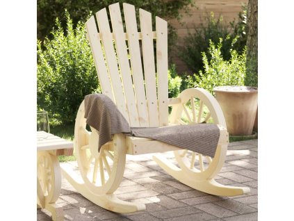 vidaXL Záhradné hojdacie stoličky Adirondack 2 ks jedľový masív