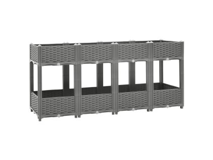 vidaXL Vyvýšený záhon 160x40x71 cm polypropylén