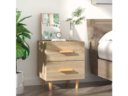 vidaXL Nočný stolík dub sonoma 40x35x47,5 cm