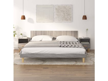 vidaXL Nočné stolíky 2 ks sivý dub sonoma 40x35x47 cm