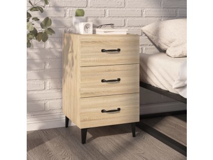 vidaXL Nočný stolík dub sonoma 40x40x66 cm kompozitné drevo