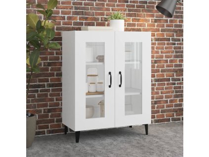 vidaXL Komoda biela 69,5x34x90 cm kompozitné drevo