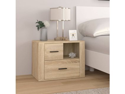 vidaXL Nočný stolík dub sonoma 60x36x45 cm spracované drevo