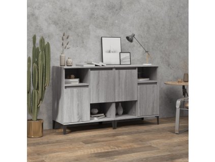 vidaXL Komody 2 ks sivý dub sonoma 60x35x70 cm kompozitné drevo