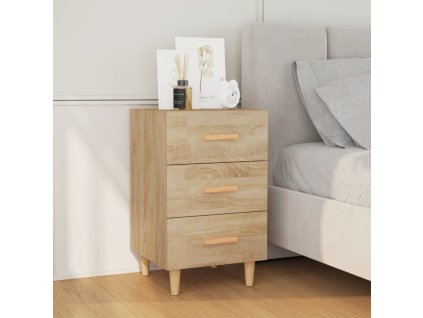 vidaXL Nočný stolík dub sonoma 40x40x66 cm kompozitné drevo