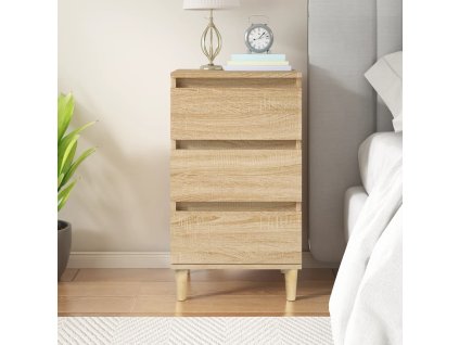 vidaXL Nočný stolík dub sonoma 40x35x70 cm spracované drevo