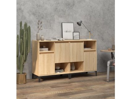 vidaXL Komody 2 ks dub sonoma 60x35x70 cm kompozitné drevo