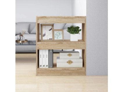 vidaXL Knižnica/deliaca stena dub sonoma 60x30x72 cm