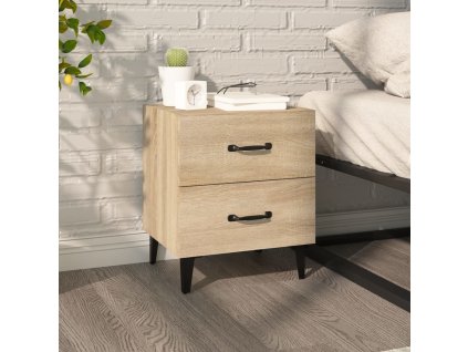 vidaXL Nočný stolík dub sonoma 40x35x47,5 cm