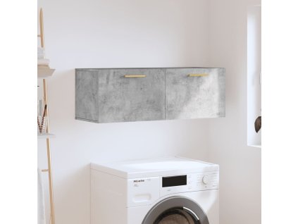 vidaXL Nástenná skrinka betónovo sivá 100x36,5x35cm kompozitné drevo