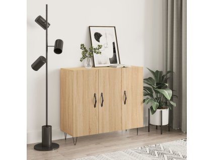 vidaXL Komoda dub sonoma 90x34x80 cm kompozitné drevo