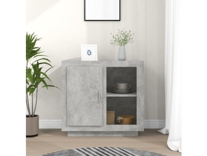 vidaXL Komoda betónová sivá 80x40x75 cm
