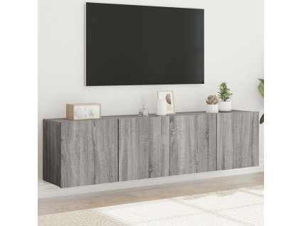vidaXL TV skrinky nástenné 2 ks sivé sonoma 80x30x41 cm