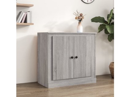 vidaXL Komoda sivá sonoma 70x35,5x67,5 cm spracované drevo