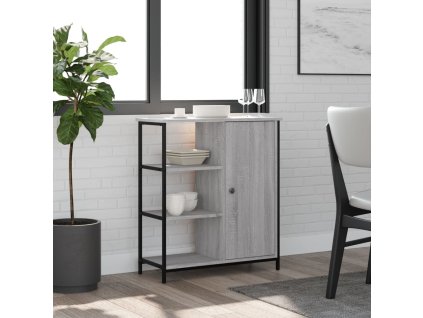 vidaXL Komoda sivá sonoma 70x30x80 cm kompozitné drevo