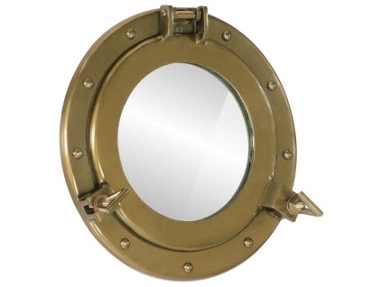 vidaXL Priezorové zrkadlo nástenné Ø30 cm hliník a sklo