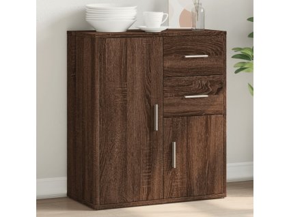 vidaXL Komoda hnedý dub 60x31x70 cm kompozitné drevo
