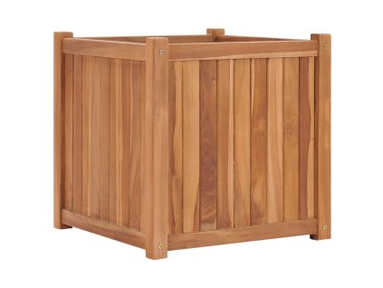 vidaXL Vyvýšený záhon 50x50x50 cm, tíkový masív