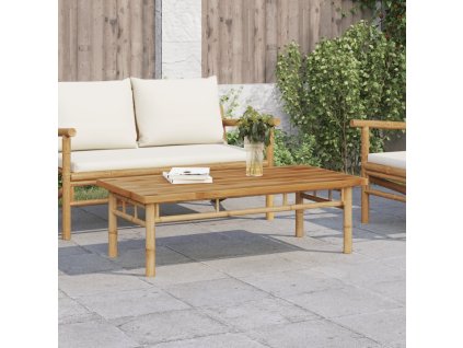 vidaXL Konferenčný stolík 110x55x35 cm bambus