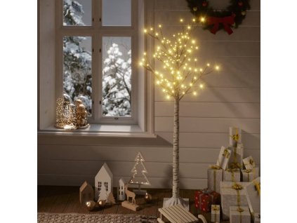 vidaXL Vianočný stromček/vŕba 140 LED 1,5 m, teplá biela, dovnútra/von